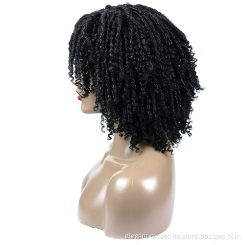 Wholesale Braided Wigs High Quality Ombre Colours Natural Women Black Wig Vendor Ombre Fiber Synthetic Braid Hair Wigs
